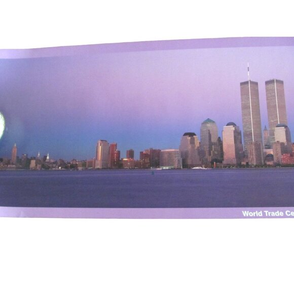 New York Twin Towers Panoramic Art Print Poster - Picture 3 of 12
